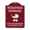 Signmission Reserved Parking for New Mothers & Mothers to Heavy-Gauge Aluminum Sign, 24" x 18", BU-1824-23090 A-DES-BU-1824-23090 - alternate 1